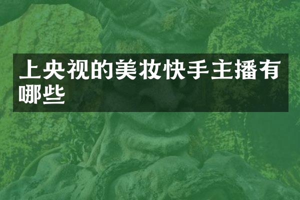 上央视的美妆快手主播有哪些