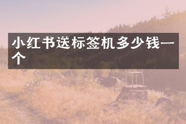 小红书送标签机多少钱一个