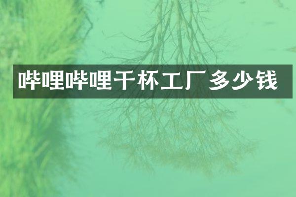 哔哩哔哩干杯工厂多少钱