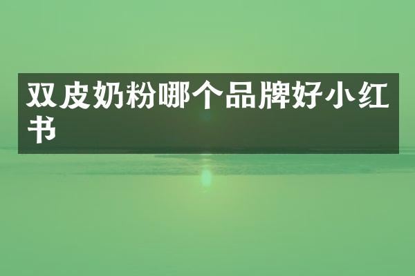 双皮奶粉哪个品牌好小红书