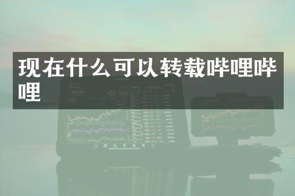 现在什么可以转载哔哩哔哩