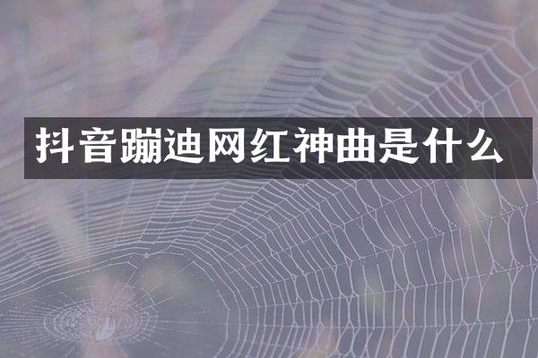 抖音蹦迪网红神曲是什么