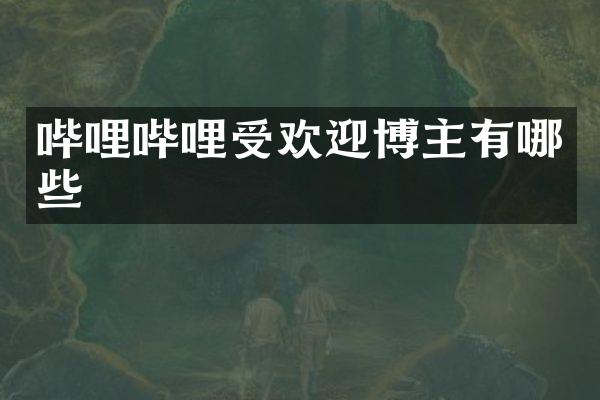 哔哩哔哩受欢迎博主有哪些