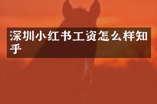 深圳小红书工资怎么样知乎