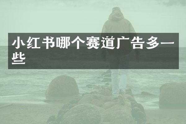 小红书哪个赛道广告多一些