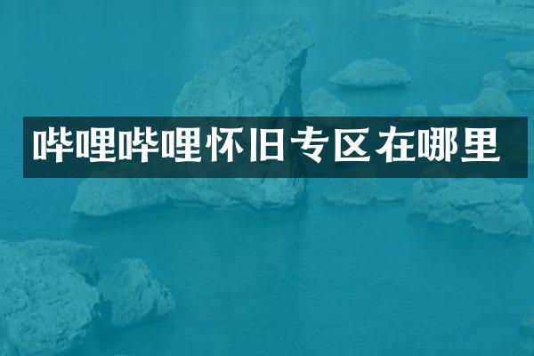 哔哩哔哩怀旧专区在哪里