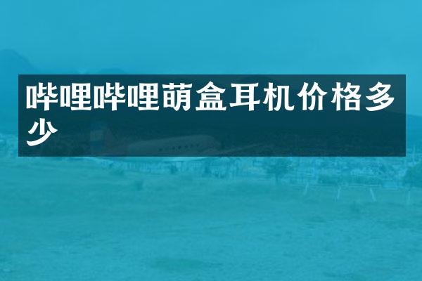 哔哩哔哩萌盒耳机价格多少