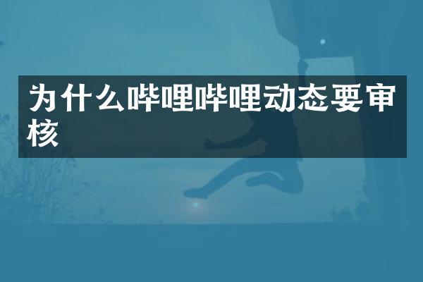 为什么哔哩哔哩动态要审核