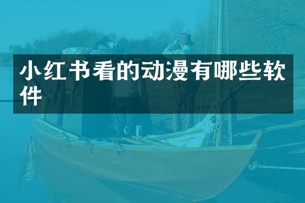 小红书看的动漫有哪些软件