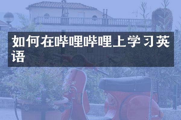 如何在哔哩哔哩上学习英语