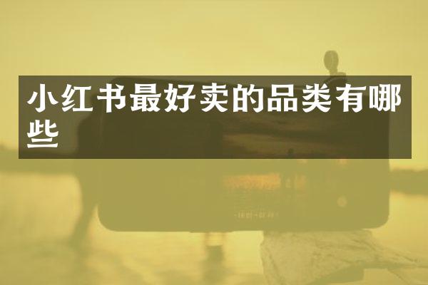 小红书最好卖的品类有哪些