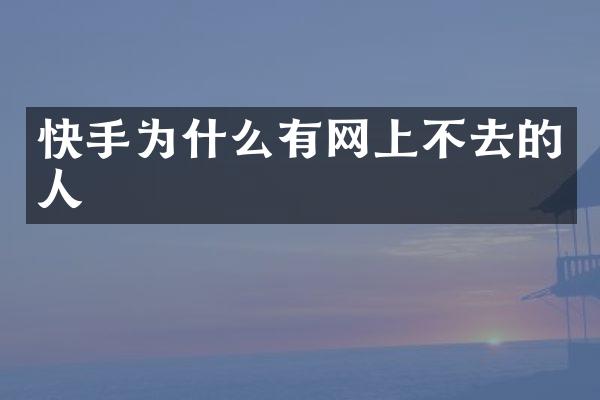 快手为什么有网上不去的人
