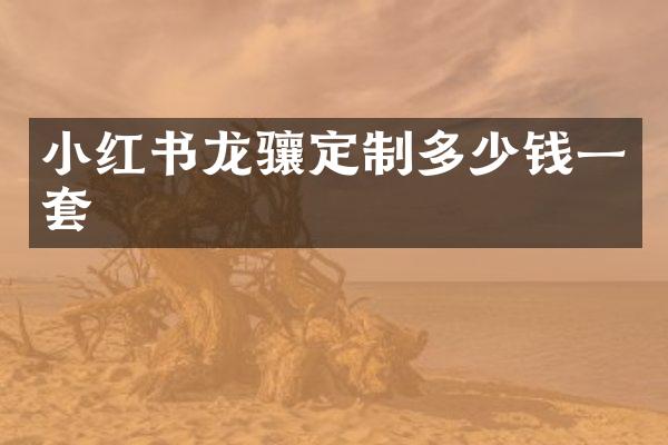 小红书龙骧定制多少钱一套