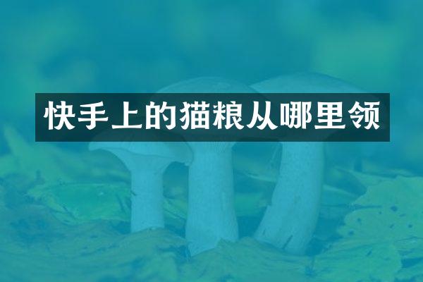 快手上的猫粮从哪里领