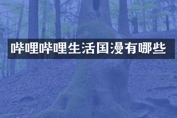 哔哩哔哩生活国漫有哪些