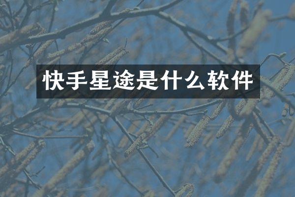 快手星途是什么软件