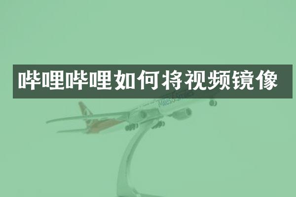 哔哩哔哩如何将视频镜像
