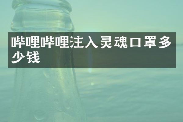 哔哩哔哩注入灵魂口罩多少钱