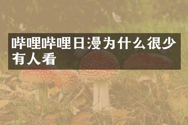 哔哩哔哩日漫为什么很少有人看
