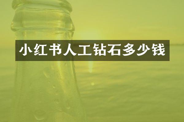 小红书人工钻石多少钱