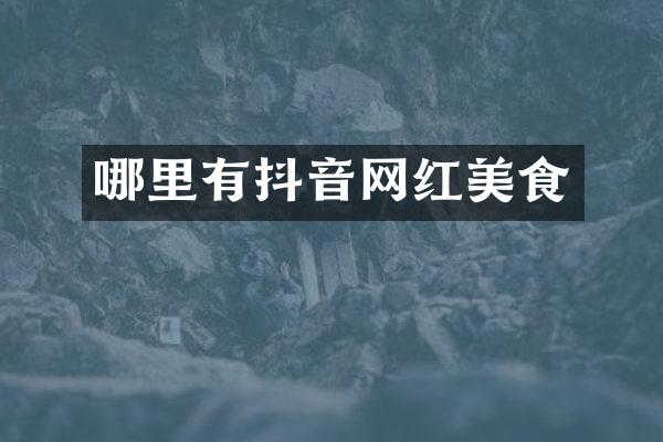 哪里有抖音网红美食