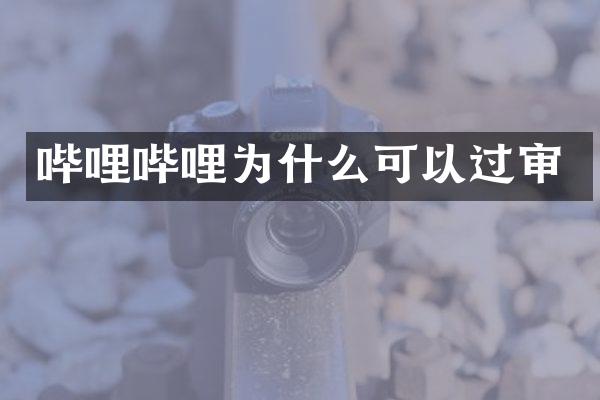 哔哩哔哩为什么可以过审