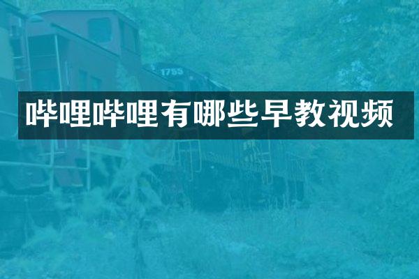 哔哩哔哩有哪些早教视频