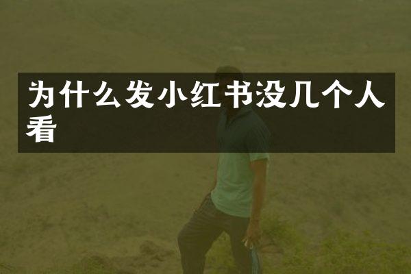 为什么发小红书没几个人看