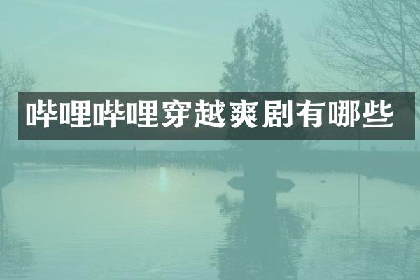 哔哩哔哩穿越爽剧有哪些
