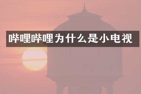 哔哩哔哩为什么是小电视