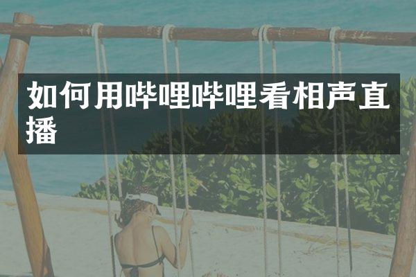 如何用哔哩哔哩看相声直播