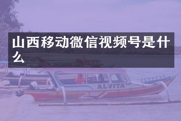 山西移动微信视频号是什么