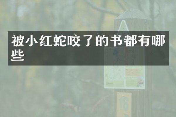 被小红蛇咬了的书都有哪些