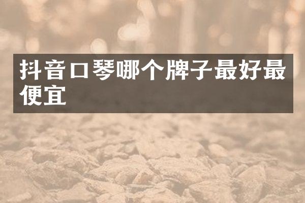 抖音口琴哪个牌子最好