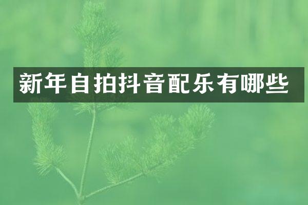 新年抖音配乐有哪些
