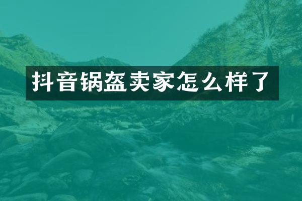 抖音锅盔卖家怎么样了