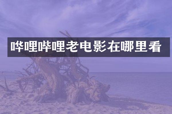 哗哩哔哩老电影在哪里看