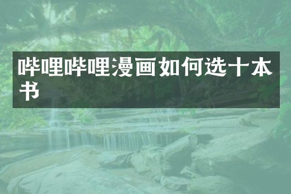 哔哩哔哩漫画如何选十本书