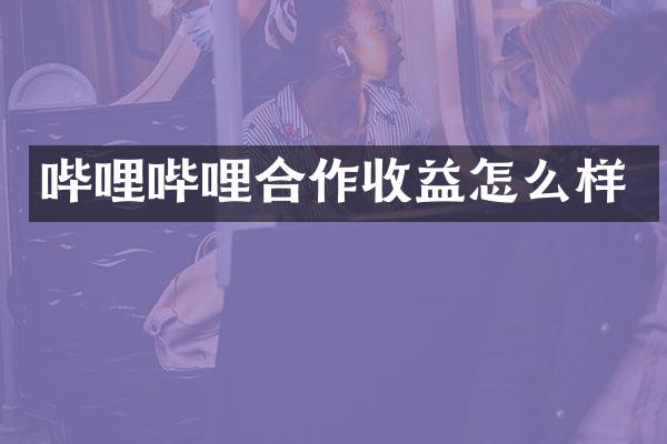哔哩哔哩合作收益怎么样