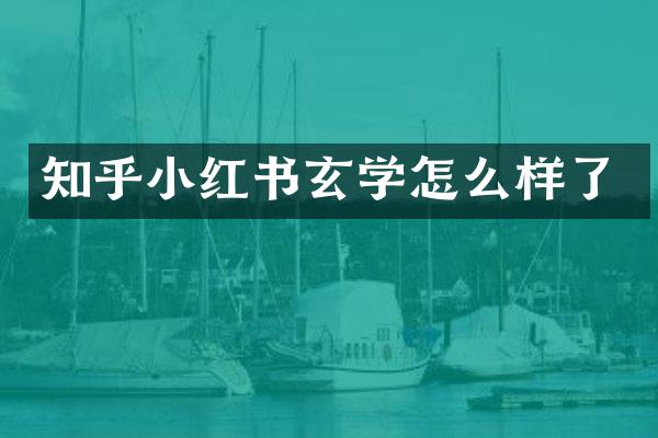 知乎小红书玄学怎么样了