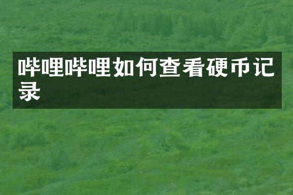 哔哩哔哩如何查看硬币记录