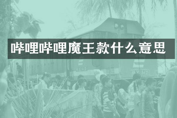 哔哩哔哩魔王款什么意思