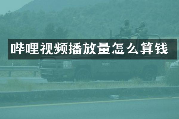 哔哩视频播放量怎么算钱