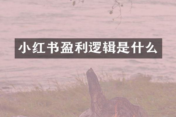 小红书盈利逻辑是什么