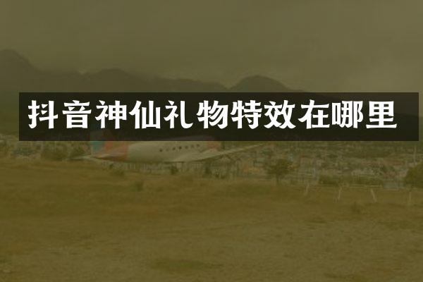 抖音神仙礼物特效在哪里