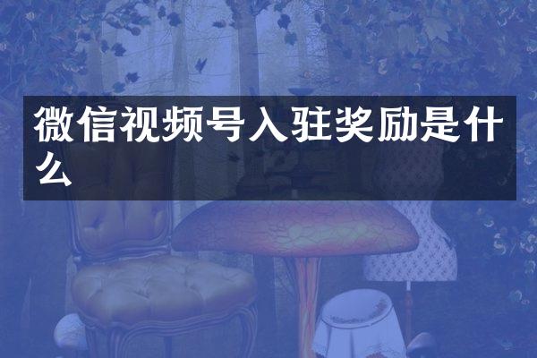 微信视频号入驻奖励是什么