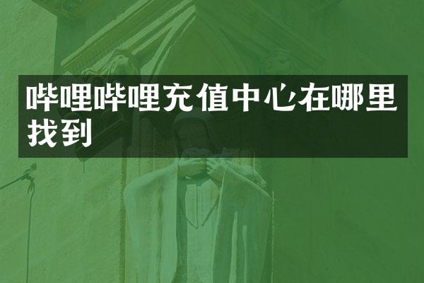 哔哩哔哩充值中心在哪里找到
