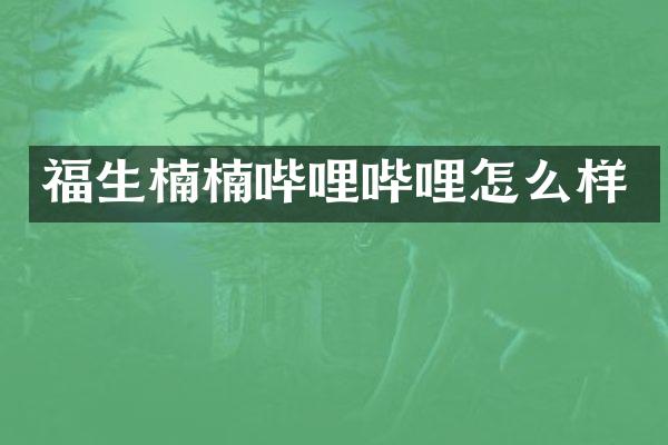 福生楠楠哔哩哔哩怎么样