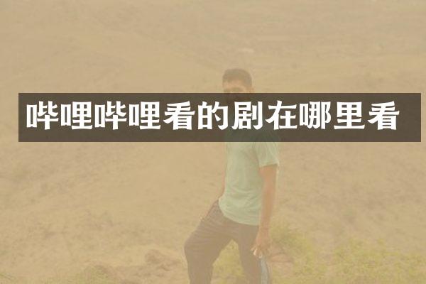 哔哩哔哩看的剧在哪里看