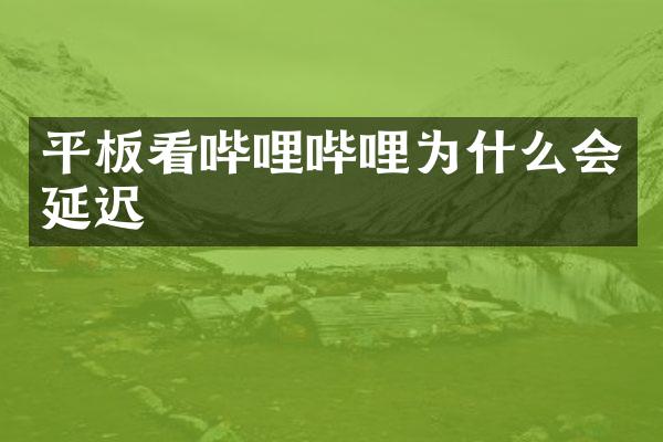平板看哔哩哔哩为什么会延迟